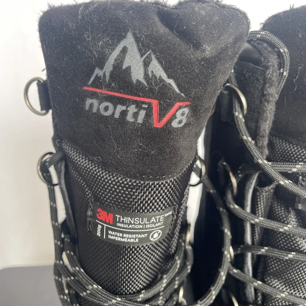 NORTIV 8 Men's 11 Winter Snow Boots Warm Insulated Waterproof Outdoor Work Shoes